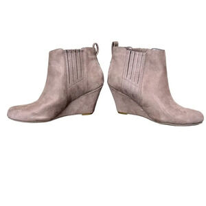 REPORT Gavin Style Suede Wedge Booties Shooties - 8